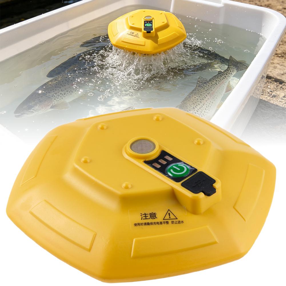 Marine Aquarium Equipment - Draadloze oplaadbare aquariumzuurstofpomp, drijvende draagbare viskomzuiger