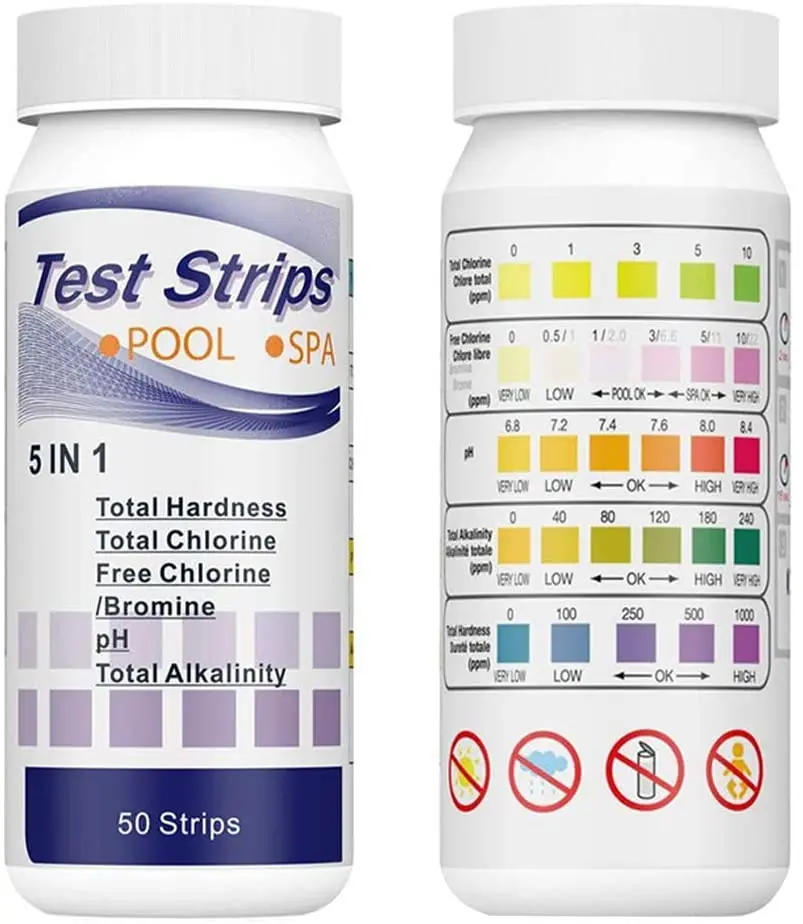 Marine Test Kit - SPA Zwembad Watertester Papierhardheidstool 50 stuks