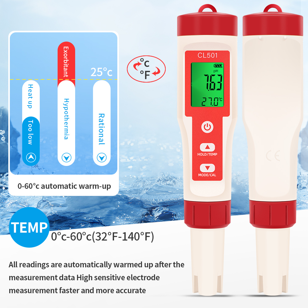 PH/CL2/H2/ORP/Temperatuurmeter - Marine Test Kit recensie en prijs
