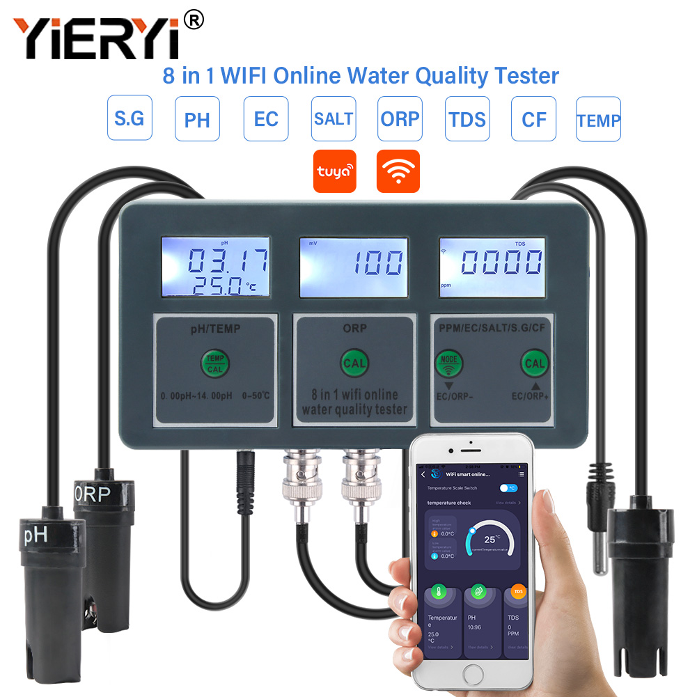 Yieryi WiFi Tuya Smart PH ORP  - Marine Test Kit recensie en prijs